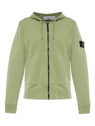 Stone Island Hoodie met rits - Groen