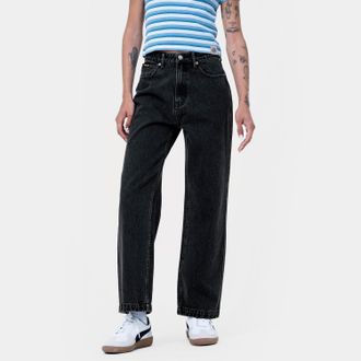 Santa Cruz Outdoorhose SANTA CRUZ CLASSIC BAGGY JEANS, Damen, Gr. 14 (XL), N-Gr, schwarz (schwarz wash), Obermaterial: 94% Baumwolle, 6% Polyester, Hosen Outdoor