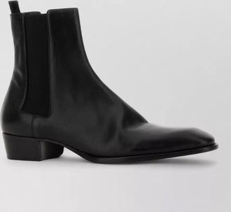 Saint Laurent leather chelsea ankle boots