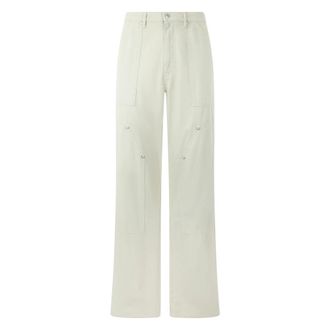 Moschino Wide Leg Jeans - male - Moschino - Wide Trousers - White - XL - Trousers