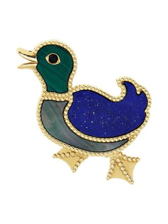 Van Cleef & Arpels Spilla Lucky Animals Duck in oro giallo 18 carati