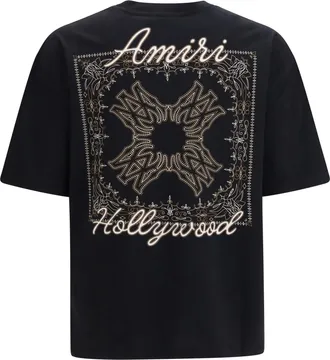 Amiri Ma Quad Bandana OS T-Shirt - Black