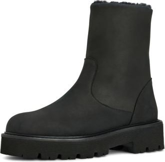 Aquatalia Womens Eloise Fashion Boot, Black Nubuck, 4.5 UK