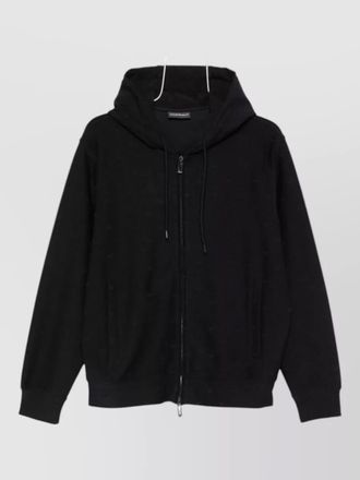 Emporio Armani cotton blend hooded sweatshirt long sleeves