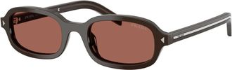 Prada 0PR D06S - unisex - Zonnebrillen - Bruin - 50 MM - Accessoires