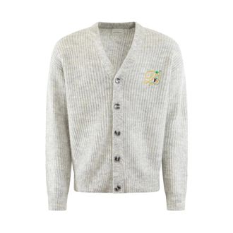 Dr&ocirc;le de Monsieur Cardigans, male, Gray, Size: L Mens Cardigan in Raisin Color