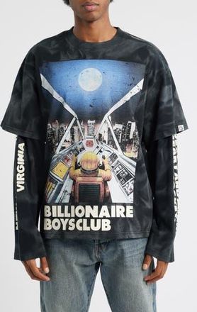 Billionaire Boys Club Arrivals Layered Cotton Graphic T-Shirt in Black at Nordstrom Rack, Size Xxx-Large