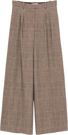 Circolo 1901 Fd 4118 Broek - Dames - Wijde Broeken - Bruin - M - Broeken