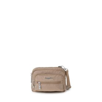 Baggallini Womens Triple Zip Bagg Small Crossbody Bag