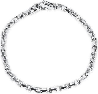 Pompeii3 Mens 14k Gold (11gram) or Platinum (20gram) 5mm Link Bracelet 8.5