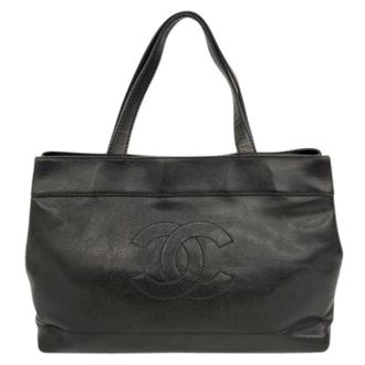 Chanel Pre-owned Tote Bags, female, Black, Size: ONE SIZE Pre-owned Vintage Tote Bag