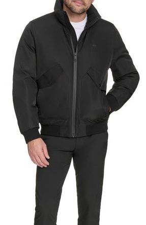 Dockers Stand Collar Bomber Jacket in Black at Nordstrom Rack, Size Medium