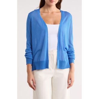 Vince Camuto Tissue Knit Cardigan in Cool Vista Blue at Nordstrom Rack, Size X-Small