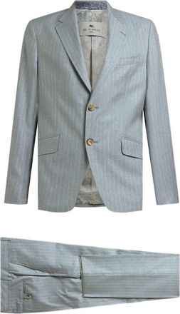 Etro Completo monopetto a righe - Verde