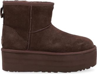 UGG Classic Mini Platform Boot - Dames - Winterlaarzen - Bruin - 41 EU - Wol - Schoenen