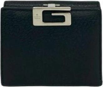 Gucci Pre-owned Bi-fold Portemonnee - Dames - Vintage Accessoires - Zwart - ONE Size - Leer - Vintage