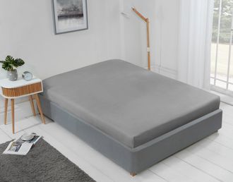 TJ Hughes Lyla Fitted Sheet in Grey - TJ Hughes