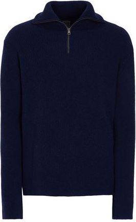 8 by YOOX WOOL BLEND RIB-KNIT FULL-ZIP JUMPER