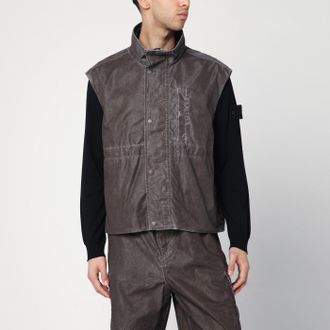 Our Legacy Gilet Firm marrone effetto vintage