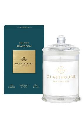 Glasshouse Fragrances Velvet Rhapsody Mini Scented Candle at Nordstrom