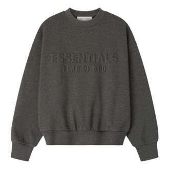 Fear of God Embossed Classic Crewneck Sweatshirt Charcoal Heather 192HO256551F