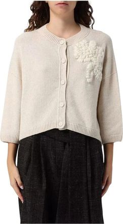Liviana Conti Chelsie Cardigan - Knitwear - Mujer - Beige - XS