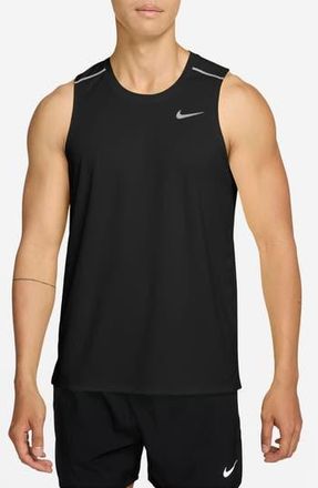 Nike Miler Dri-FIT Running Tank in Black/Reflective Silv at Nordstrom Rack, Size Xx-Large