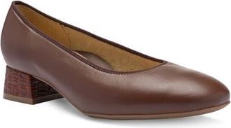 Ara Gypsum Block Heel Pump in Brown at Nordstrom, Size 11.5