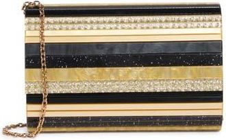 Kurt Geiger Party Clutch in Black/Gold at Nordstrom Rack