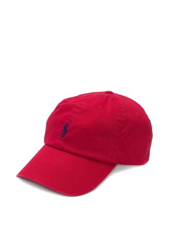 Polo Ralph Lauren Honkbalpet met geborduurd logo - Rood