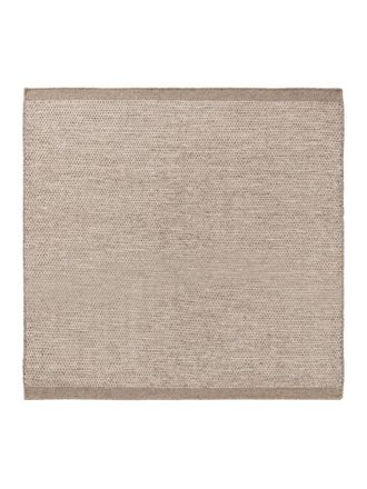 benuta Alfombra de lana taupe 200x200 cm
