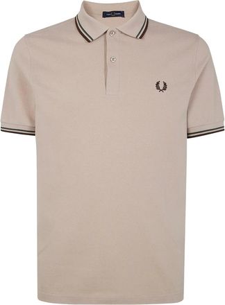 Fred Perry Polo con ricamo corona di alloro - Toni neutri