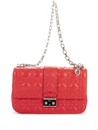 Dior quilted shoulder bag - women - Leather - One Size - Pink