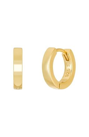 Untamed Petals Pixie Huggie Hoops in Gold at Nordstrom