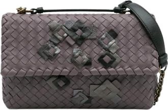 Bottega Veneta Pre-owned Shoulder Bags, female, Purple, Size: ONE SIZE Pre-owned Vintage Shoulder Bag