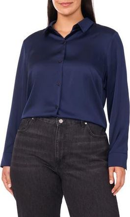 Vince Camuto Long Sleeve Button-Down Shirt in Classic Navy at Nordstrom Rack, Size 3X