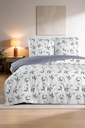 Blanc Avenue Juego de funda de edred&oacute;n 240x220 cm+ 2 FA 65x65 cm 100% algod&oacute;n