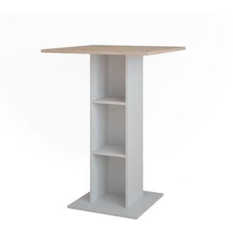 Vicco Tavolo da bar Repose, Bianco/Sonoma, 75 x 75 cm, Vicco