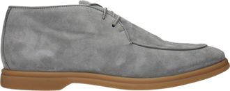 Eleventy Gray Leather Oxfords And Mens Derbies
