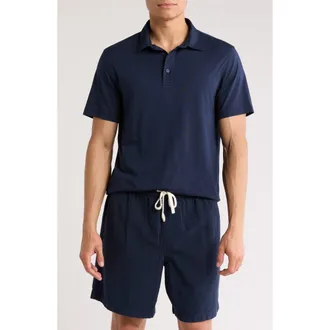 14th & Union Cotton & Modal Polo in Navy Blazer at Nordstrom, Size Xx-Large