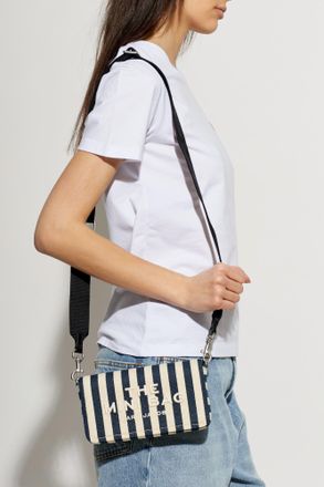 Marc Jacobs Shoulder Bag With Striped Pattern, Womens, Navy Blue