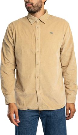 Lacoste Casual Overhemd, Beige