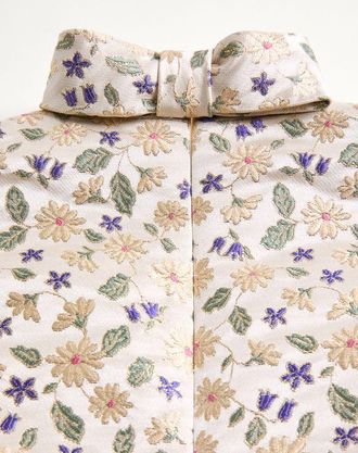 Valentino Abito Corto In Jacquard Garden Lurex Donna MULTICOLOR 36