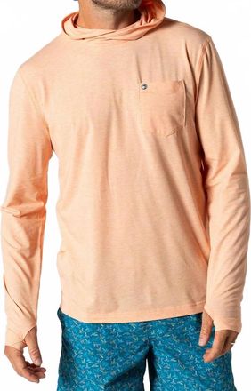 Duck Head Windward Performance Hoodie In Copper Tan Heather