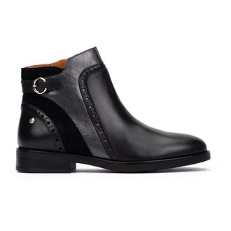 Pikolinos Puertollano Enkelboot - Dames - Enkellaarsjes - Zwart - 37 EU - Leer - Schoenen
