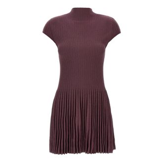 Magda Butrym Dames, Jurken, Paars, Maat: 2XS Katoen