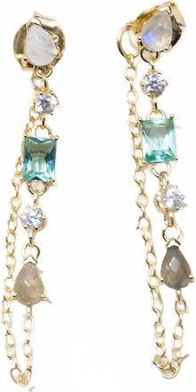 Native Gem Womens Droplet Earrings In Paraiba
