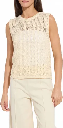 Lyss&eacute; Avery Shell Sweater In Coco Sequin