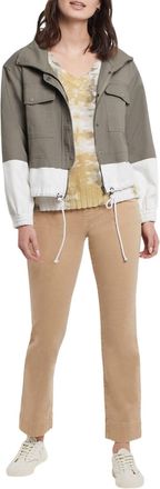 Tribal Meriam Long Sleeve Jacket In Moss Green