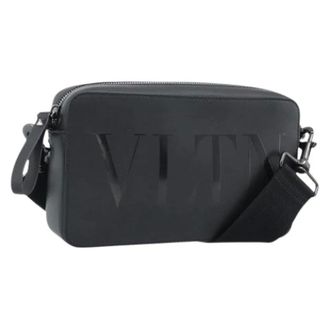 Valentino Pre-owned Cross Body Bags, female, Black, Size: ONE SIZE Pre-owned Vintage Shoulder Bag